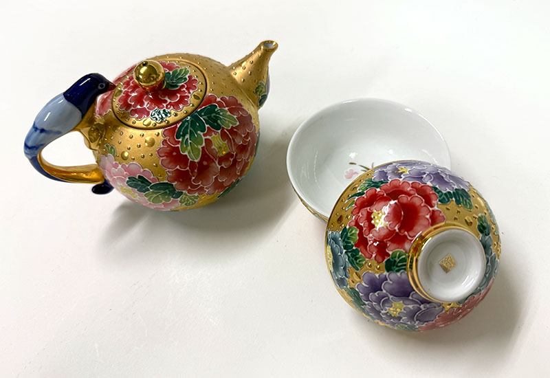 富貴圓滿藍鵲壺組